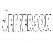 Coloriage Jefferson