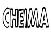 Coloriage Cheima