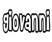 Coloriage Giovanni