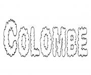 Coloriage Colombe