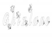 Coloriage Ghizlane