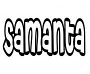 Coloriage Samanta