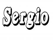 Coloriage Sergio
