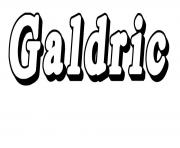 Coloriage Galdric