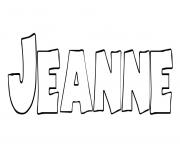Coloriage Jeanne