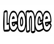 Coloriage Leonce