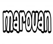 Coloriage Marouan