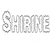 Coloriage Shirine
