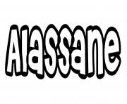 Coloriage Alassane