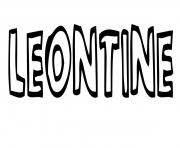 Coloriage Leontine