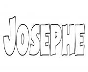 Coloriage Josephe