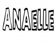 Coloriage Anaelle
