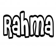 Coloriage Rahma