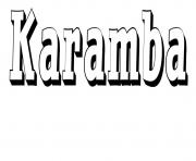 Coloriage Karamba