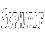 Coloriage Sophiane