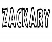Coloriage Zackary
