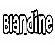Coloriage Blandine