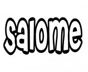 Coloriage Salome