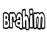 Coloriage Brahim