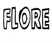 Coloriage Flore