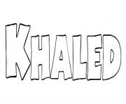 Coloriage Khaled