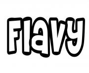 Coloriage Flavy