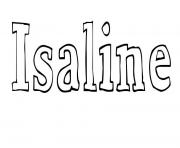 Coloriage Isaline