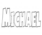 Coloriage Michael