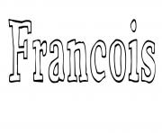 Coloriage Francois