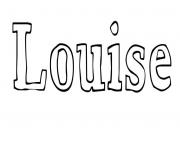 Coloriage Louise