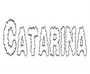 Coloriage Catarina