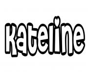 Coloriage Kateline