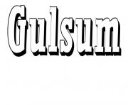 Coloriage Gulsum