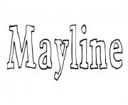 Coloriage Mayline