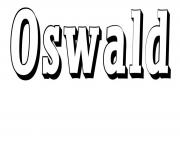 Coloriage Oswald