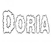 Coloriage Doria