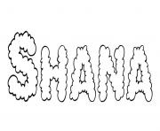 Coloriage Shana