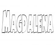 Coloriage Magdalena