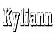 Coloriage Kyliann