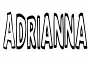 Coloriage Adrianna