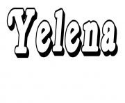 Coloriage Yelena