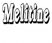 Coloriage Melitine