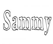 Coloriage Sammy