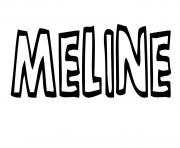 Coloriage Meline