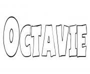Coloriage Octavie
