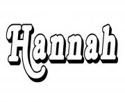 Coloriage Hannah