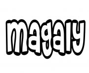 Coloriage Magaly