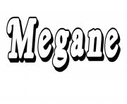 Coloriage Megane