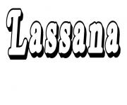 Coloriage Lassana