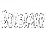 Coloriage Boubacar